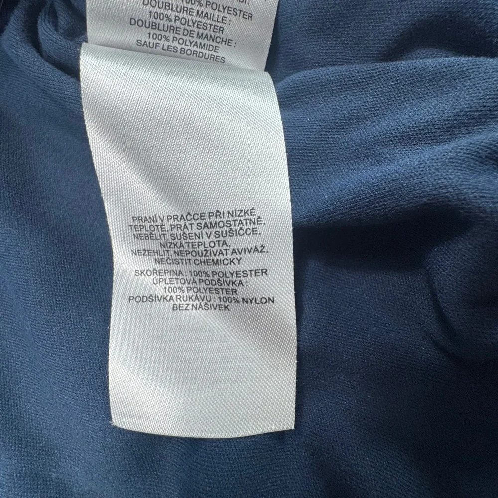 Columbia Boys Blue Topographic Omni-Wick Hooded‎ Windbreaker Jacket 3-6 Months